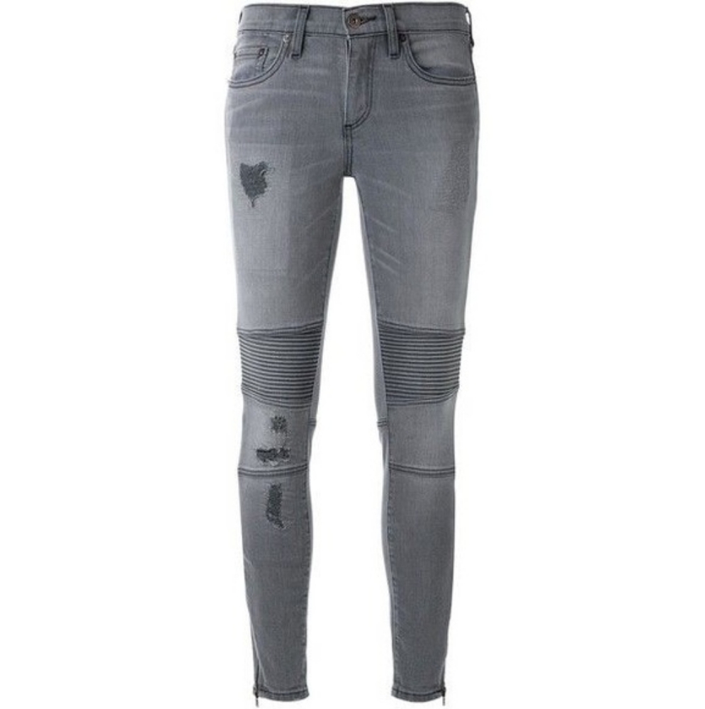 Simon Miller W002 Motorcycle Jean in Carbon